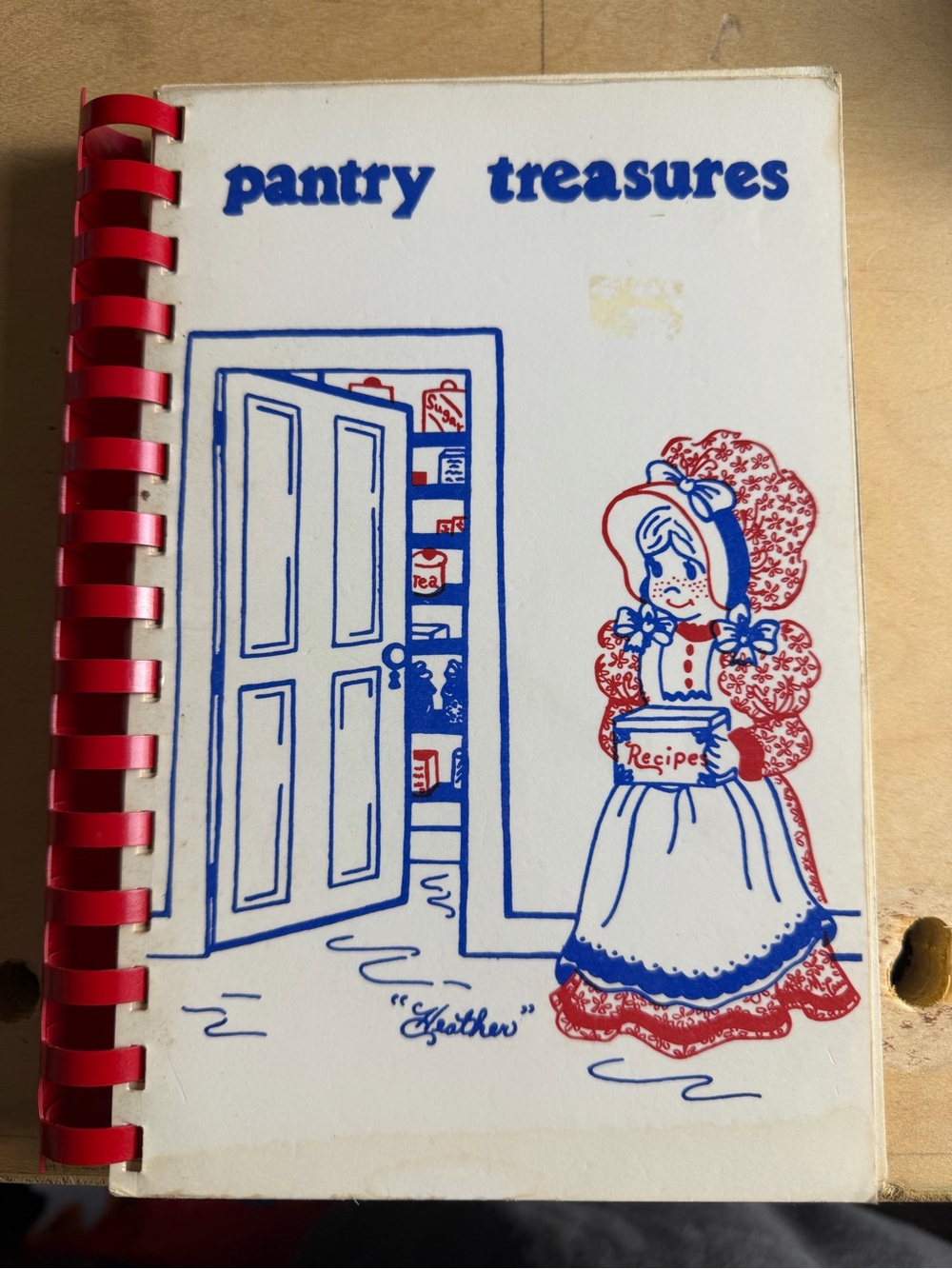 Pantry Treasures Recipe Book - Red & Blue Spiral
